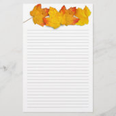 Papeterie Writing Paper Maple Leaves Header (Devant)