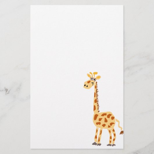 Papeterie XX girafe primitive drôle d'art (Devant)