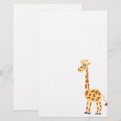 Papeterie XX girafe primitive drôle d'art (Devant / Derrière)
