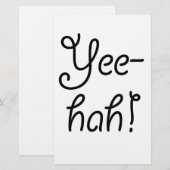 Papeterie Yee-hah ! (Devant / Derrière)