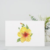 Papeterie Yellow Hibiscus Botanical (Debout devant)