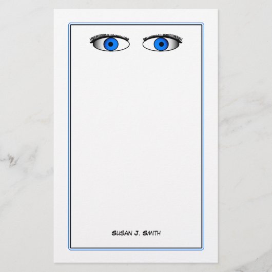 Papeterie Yeux bleus (Devant)