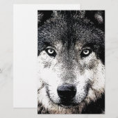 Papeterie Yeux de loup (Devant / Derrière)