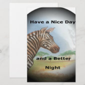 Papeterie Zebra Portrait, Amboseli : l'Esprit de la Savanna (Devant / Derrière)