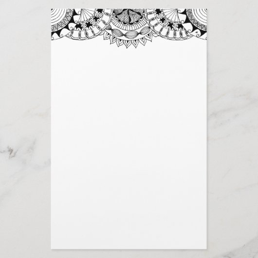 Papeterie zendoodle tête de mandala 2 (Devant)