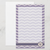 Papeterie Zigzag fleurie (Devant / Derrière)