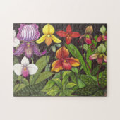 Paphiopedilum Lady Slipper Orchids Puzzle Legpuzzel (Horizontaal)