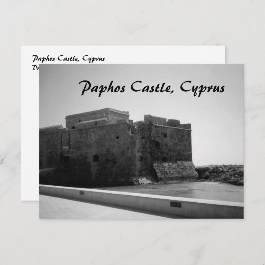 Paphos Castle, Chypre Carte postale (Devant / Derrière)