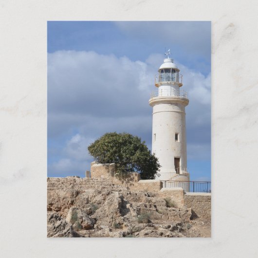 Paphos Cyprus Lighthouse Briefkaart (Voorkant)