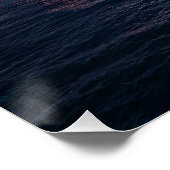 Paphos kust drone uitzicht 's nachts perfect poster (Hoek)