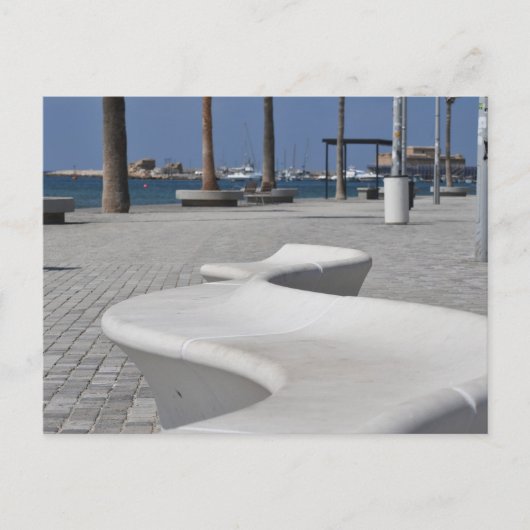 Paphos Seafront seat, Cyprus Briefkaart (Voorkant)
