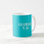 Papi à venir - Mug Fond Sarcelle (Devant droit)