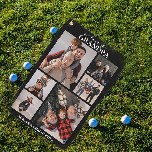 Papi Moderne Personnalisé | Serviette de Golf à 6 