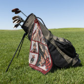 Papi Moderne Personnalisé | Serviette de Golf à 6 (Vert)