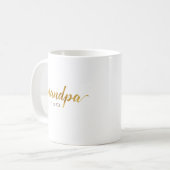 Papi Mug | Annonce personnalisée de naissance de b (Devant gauche)