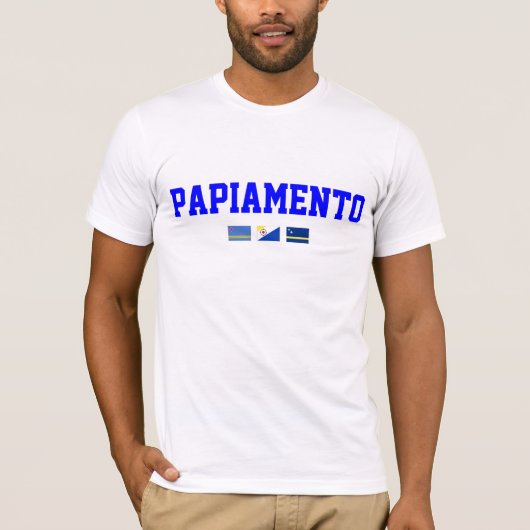 Papiamento Basic American S - 3XL T-shirt (Voorkant)
