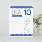 Papier 10 Learn To Draw Number 10 Teacher Home Schooling (Debout devant)