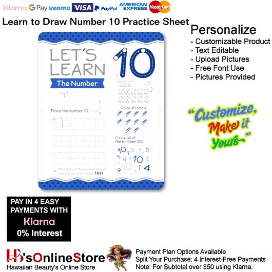 Papier 10 Learn To Draw Number 10 Teacher Home Schooling