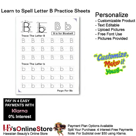 Papier 10 Learn To Spell Letter B Teacher Home Schooling