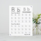 Papier 10 Learn To Spell Letter B Teacher Home Schooling (Debout devant)