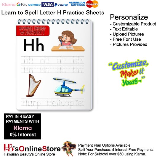 Papier 10 Learn To Spell Letter H Teacher Home Schooling
