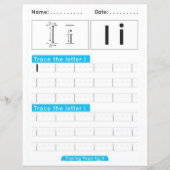 Papier 10 Learn To Spell Letter I Teacher Home Schooling (Devant)