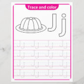 Papier 10 Learn To Spell Letter J Teacher Home Schooling (Devant)