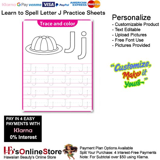 Papier 10 Learn To Spell Letter J Teacher Home Schooling
