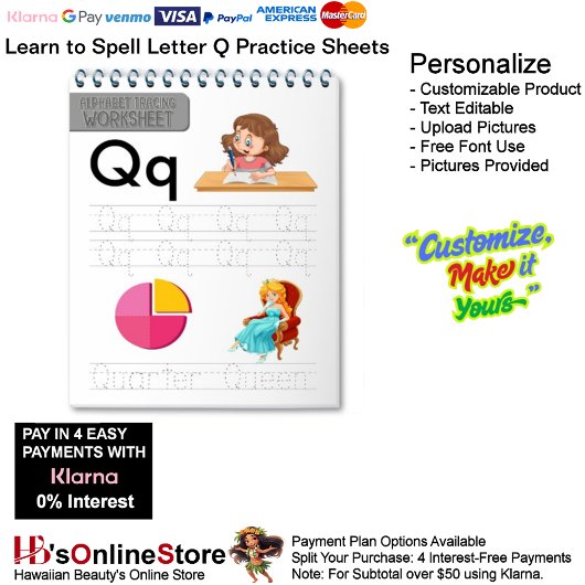 Papier 10 Learn To Spell Letter Q Teacher Home Schooling