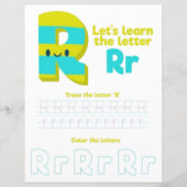 Papier 10 Learn To Spell Letter R Teacher Home Schooling (Devant)