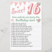 Papier 16e anniversaire Comme vous connaissez bien l'anni (Devant)