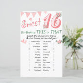 Papier 16e anniversaire de ce ou ce jeu (Debout devant)