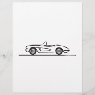 Papier 1959 1960 Chevrolet Corvette