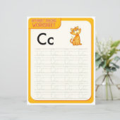 Papier 1 Learn To Spell Letter C Teacher Home Schooling (Debout devant)