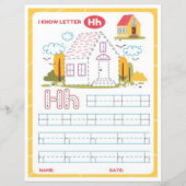 Papier 1 Learn To Spell Letter H Teacher Home Schooling (Devant)