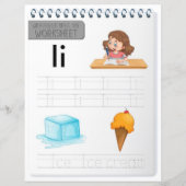 Papier 1 Learn To Spell Letter I Teacher Home Schooling (Devant)