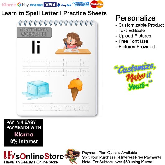 Papier 1 Learn To Spell Letter I Teacher Home Schooling