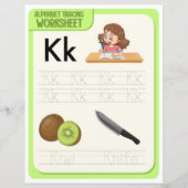 Papier 1 Learn To Spell Letter K Teacher Home Schooling (Devant)