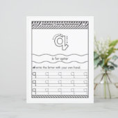 Papier 1 Learn To Spell Letter Q Teacher Home Schooling (Debout devant)