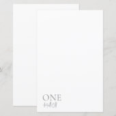 Papier 1 mois (Devant / Derrière)