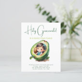 Papier 1er anniversaire de fête pour une fille Avocado BU (Debout devant)