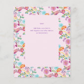 Papier 1er anniversaire de fête pour une fille Folkart BU (Dos)