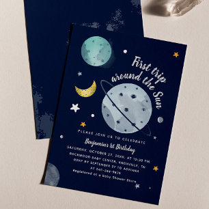 Papier 1ère excursion autour du Soleil Extérieur Annivers