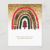 Papier 2021 Personnalisé Noël arc-en-ciel Parties scintil (Dos)