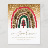 Papier 2021 Personnalisé Noël arc-en-ciel Parties scintil (Devant)