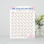 Papier 2024 The Weight Loss Era Tracker - 52 Week Tracker (Debout devant)