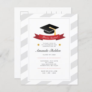 Papier 2025 Graduation Élégante Grad Party Invitation