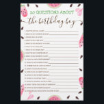 Papier 20 Questions À Propos Du Jeu Modifiable Pour Enfan<br><div class="desc">Watermelon Our Little Sweetie Is One In A Melon 20 Questions Sur Le Jeu De Garçon Anniversaire. Le design est basé sur des éléments aquarelles peints à la main. Pour effectuer des modifications avancées,  sélectionnez l'option "Cliquez pour customiser plus loin" sous Personnaliser ce modèle.</div>