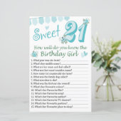 Papier 21e anniversaire Comme vous connaissez bien l'anni (Debout devant)