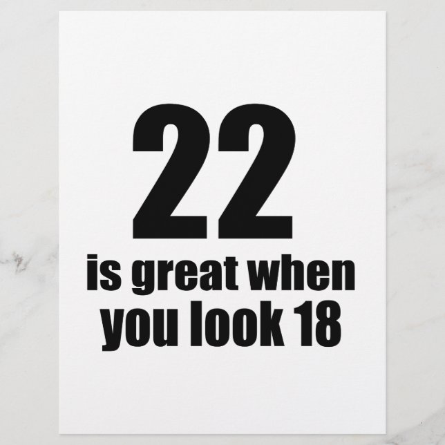 Papier 22 C'Est Super Quand Vous Regardez Anniversaire (Devant)